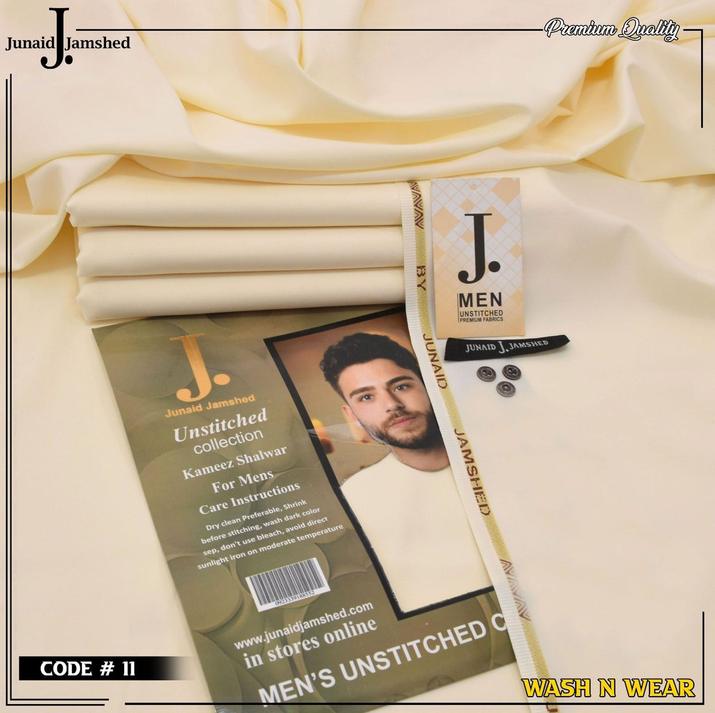 Men Wash N Wear Fabric J.863
