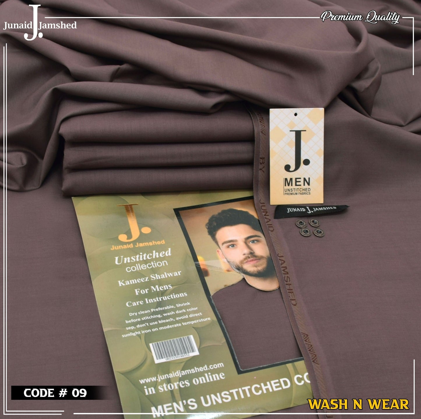 Men Wash N Wear Fabric J.864