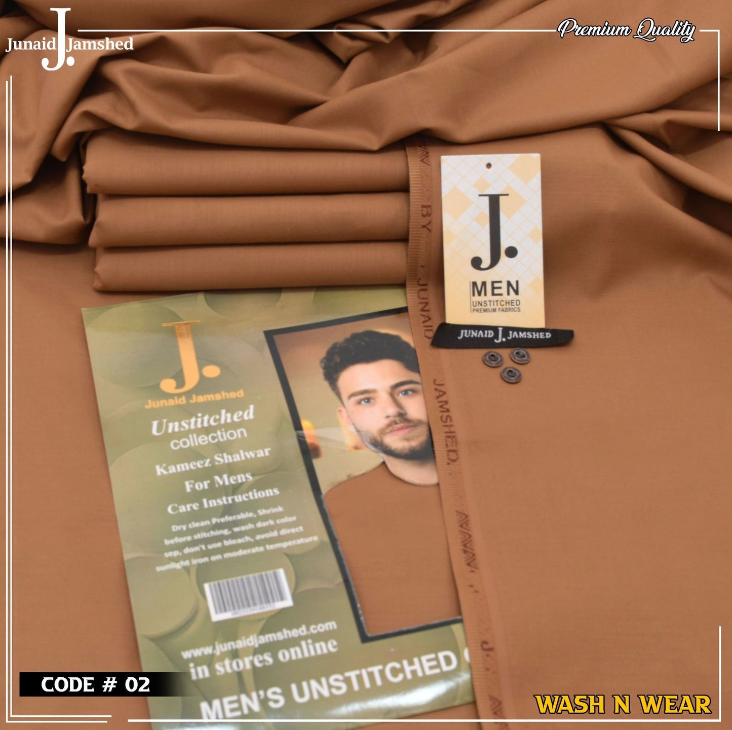 Men Wash N Wear Fabric J.858